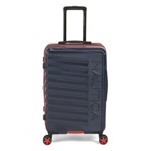 NAUTICA Navy/Red 25in Riese Hardside Spinner